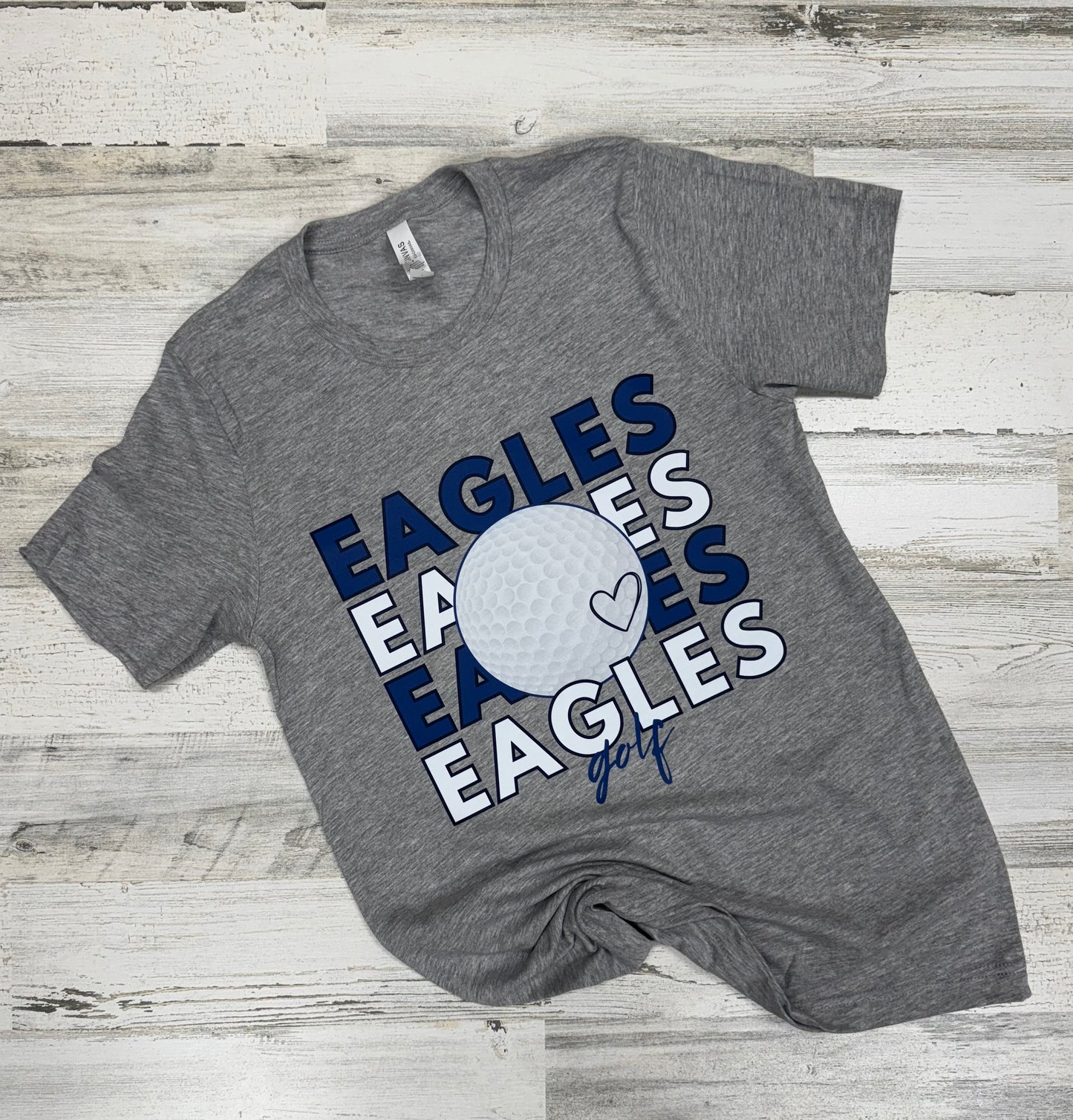 Eagles Stacked Golf Shirt