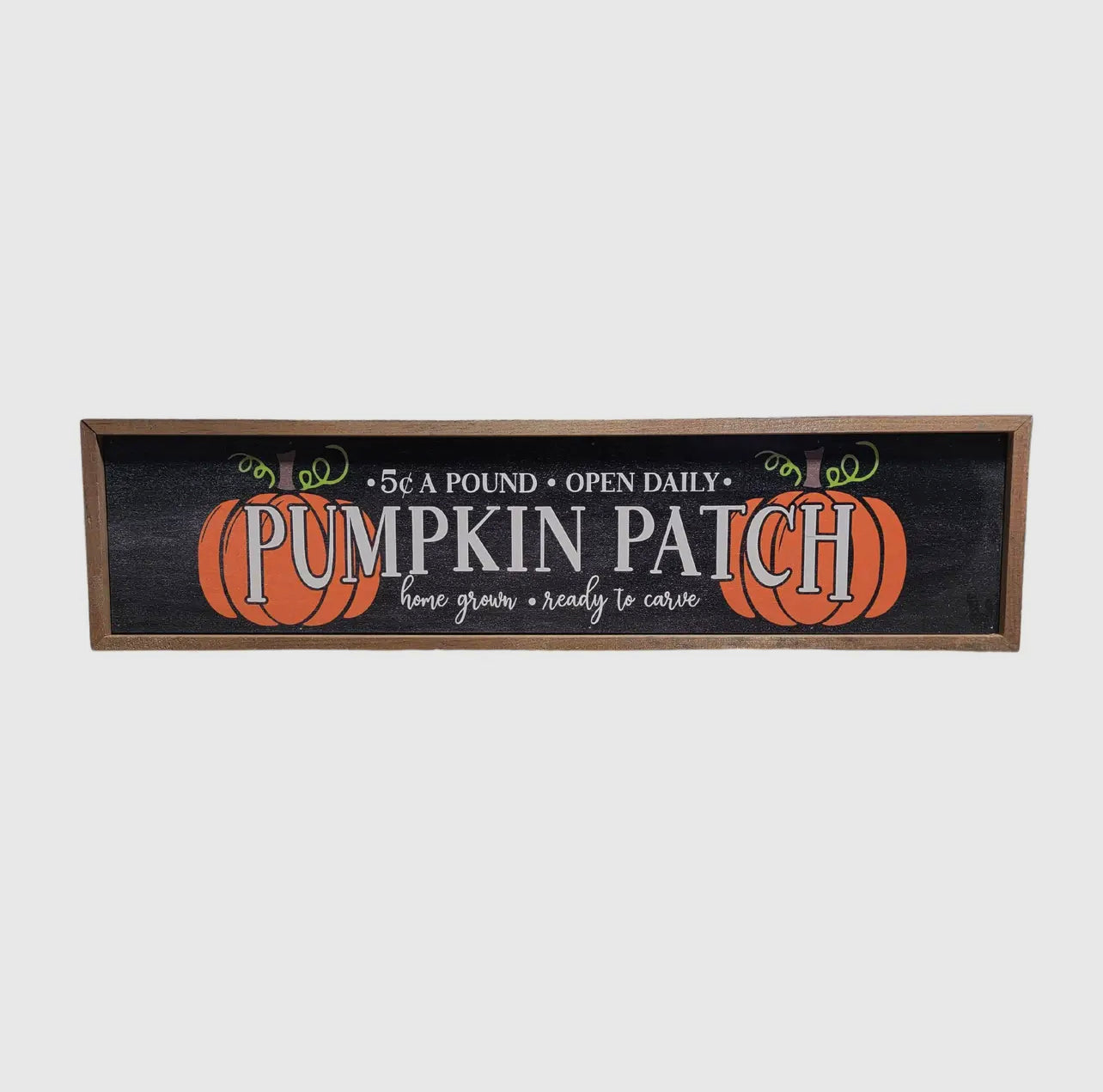 Pumpkin Patch 24x6” Wood Sign