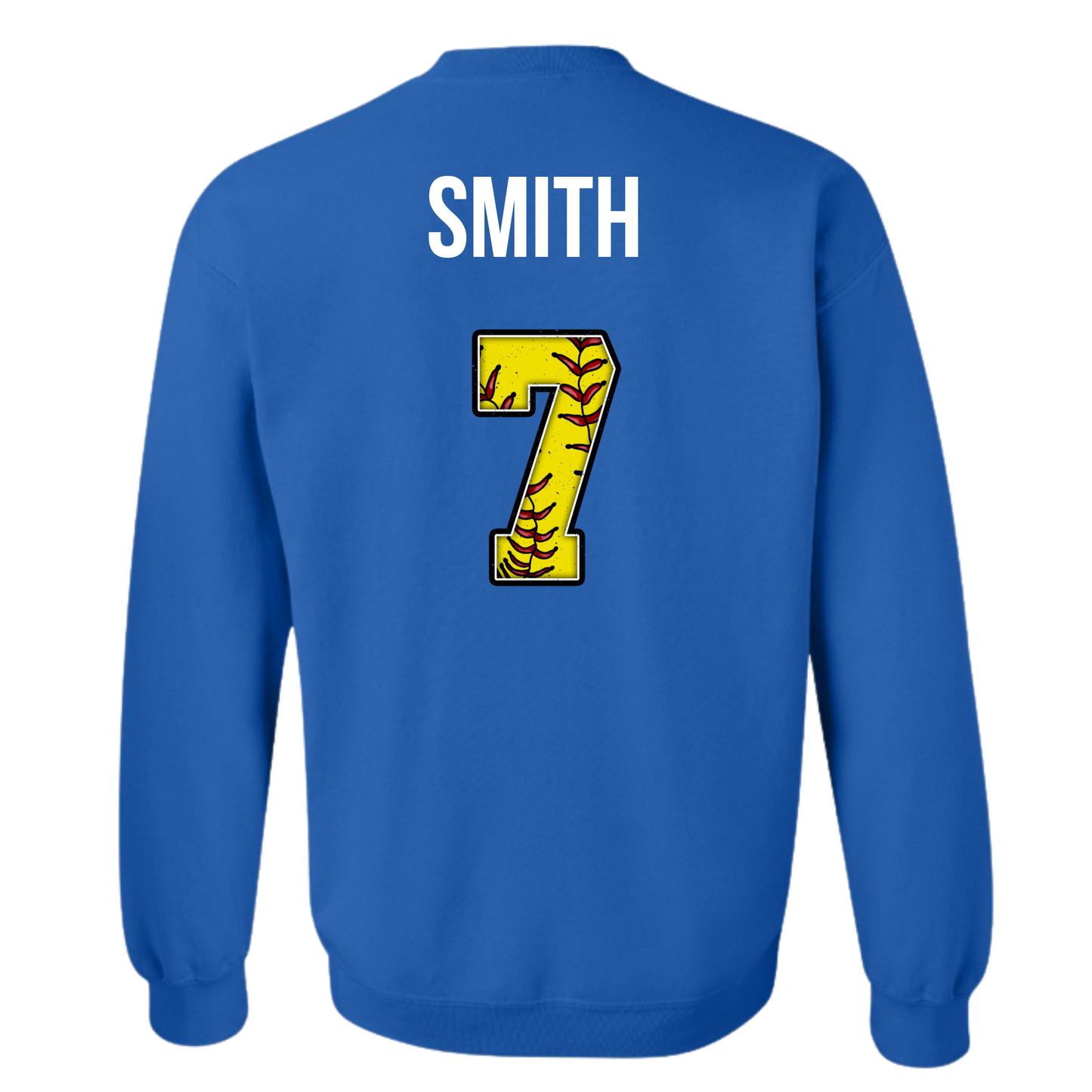 Softball Game Day Leopard Crewneck Sweatshirt