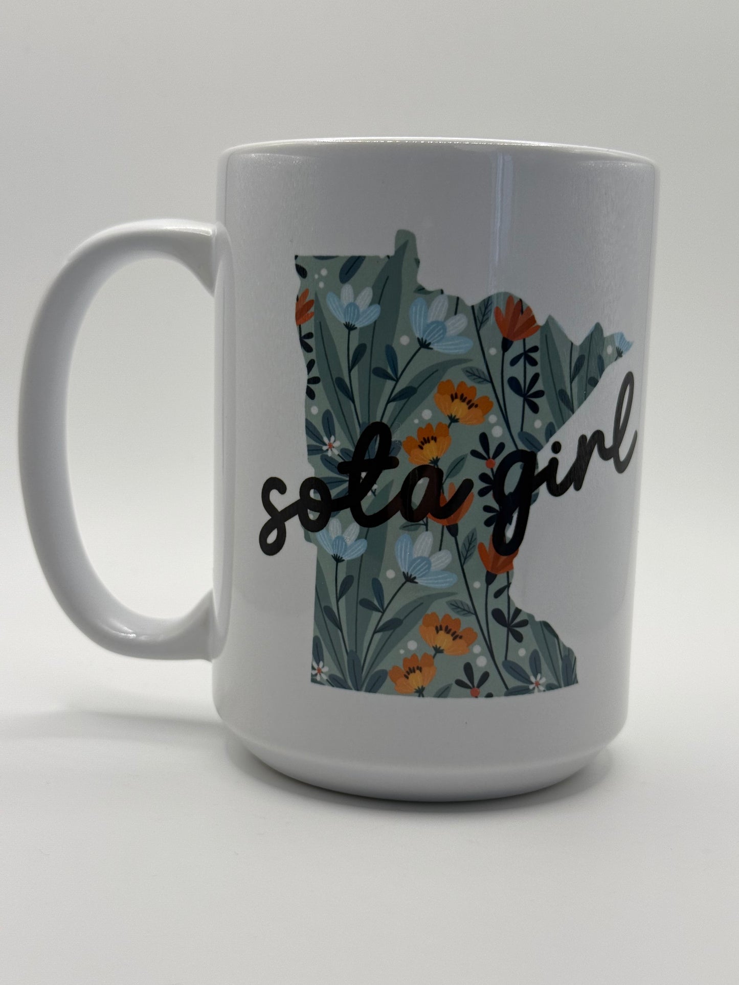 Sota Girl Floral, Coffee Mug, 15oz