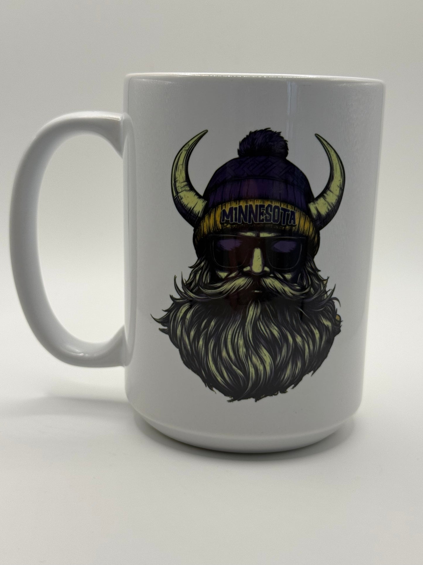 Minnesota Football Fan Beard, Coffee Mug, 15oz