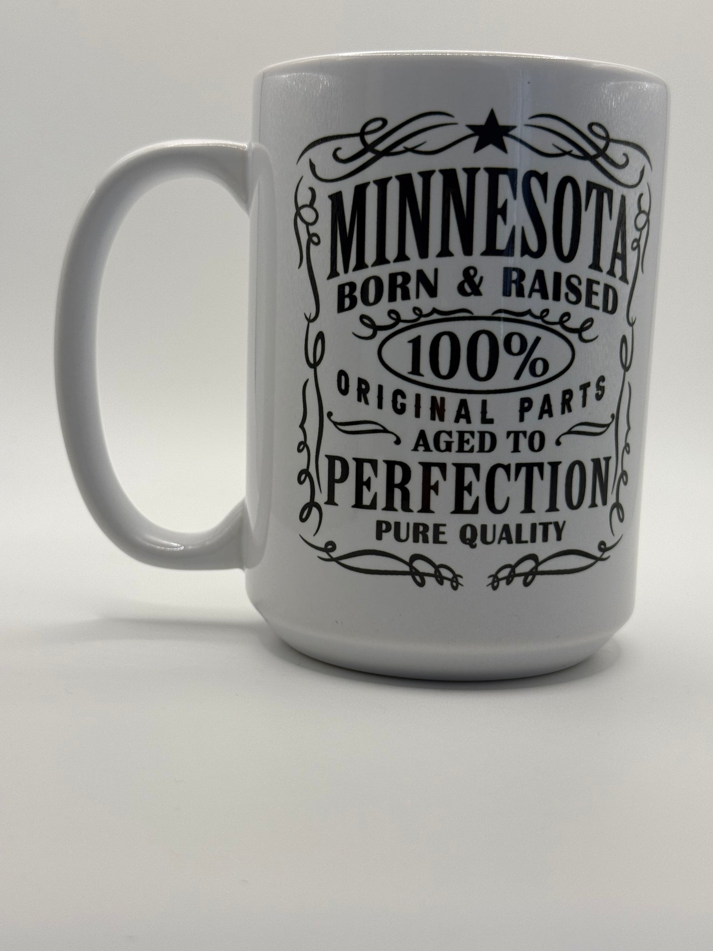 Minnesota Born & Raised, Coffee Mug, 15oz
