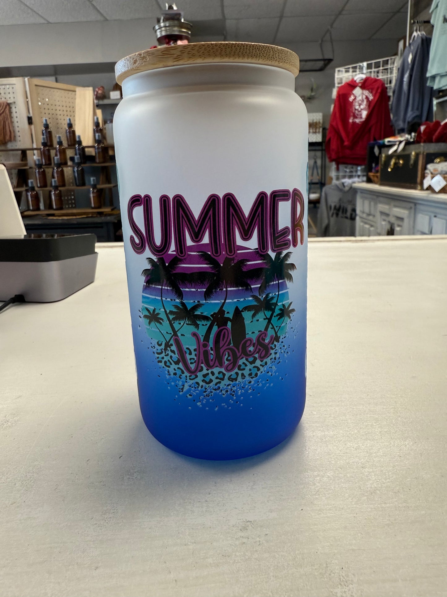 Summer Vibes, Glass Can, 16oz