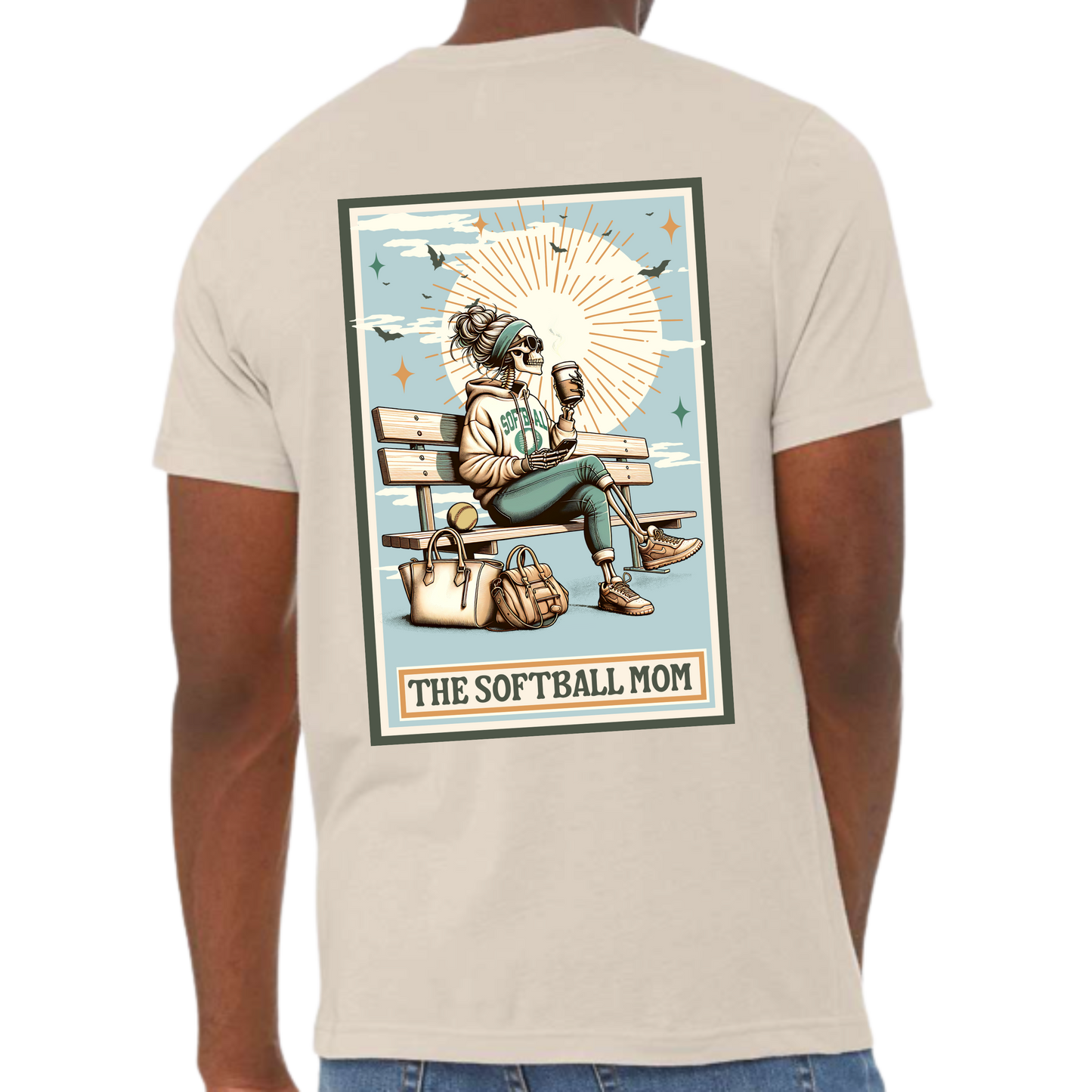 Softball Skull Mom Shirt