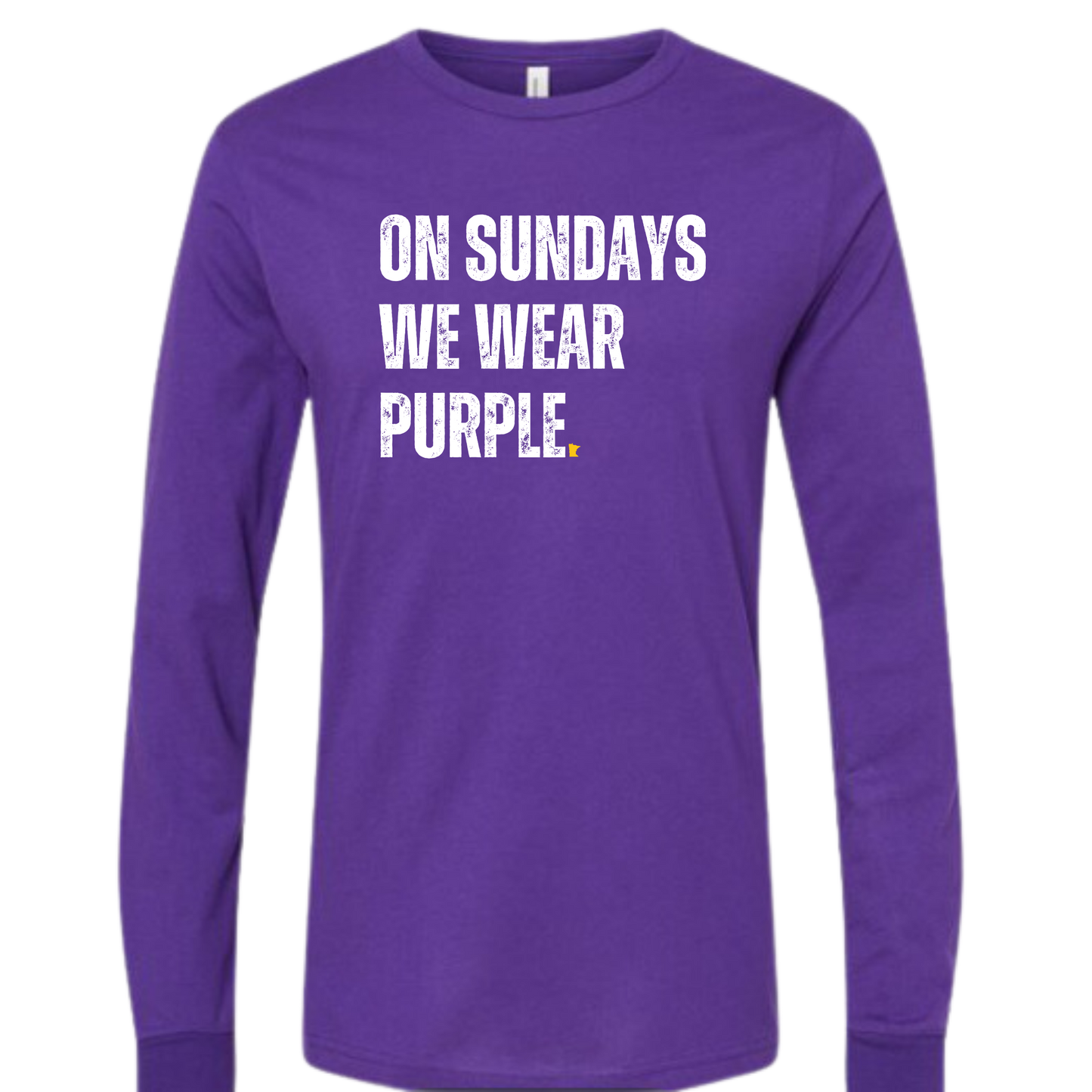 On Sundays We Wear Purple Long Sleeve Tee