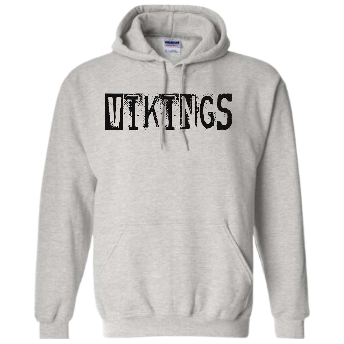 Distressed Vikings Hooded Sweatshirt