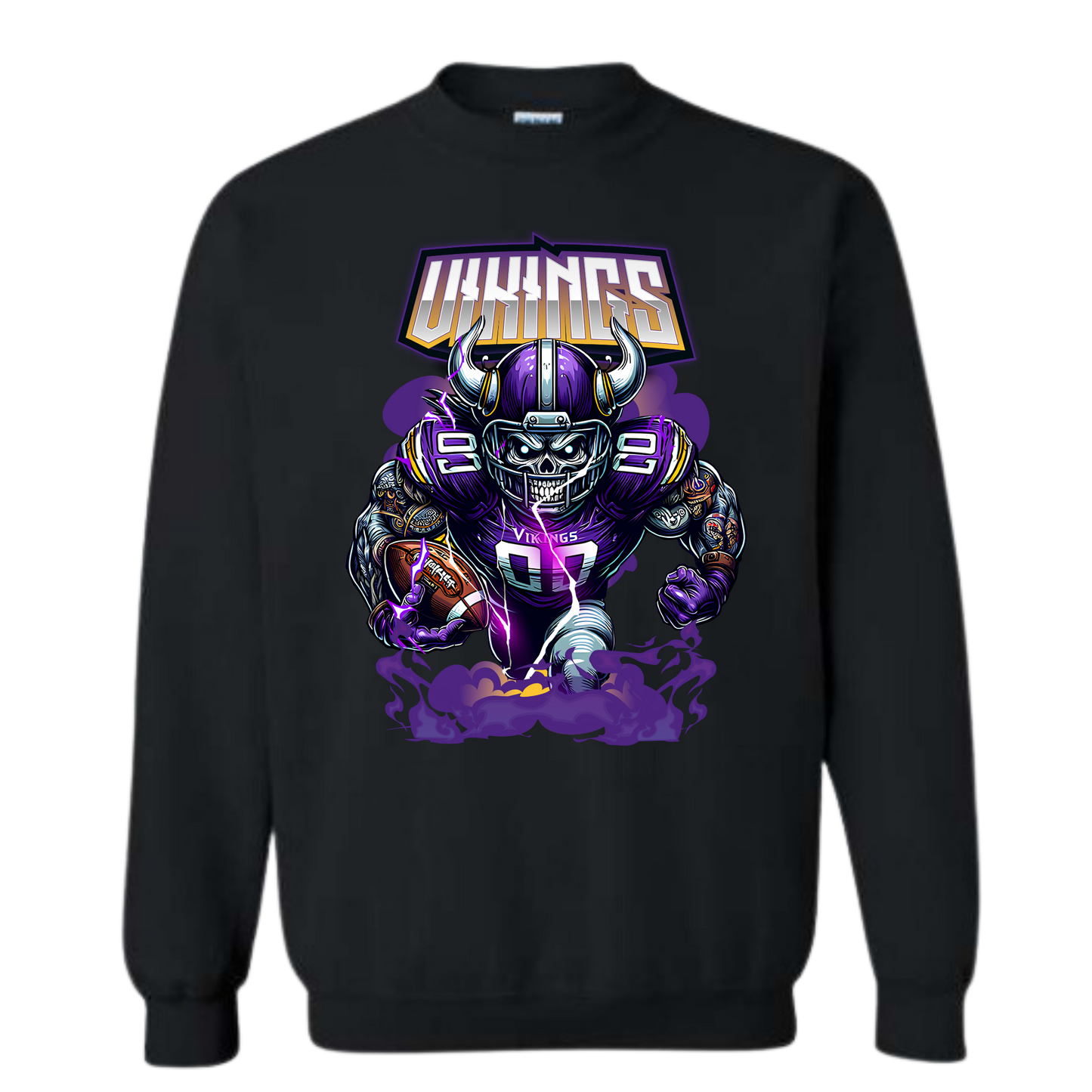 Skeleton Vikings Crewneck Sweatshirt