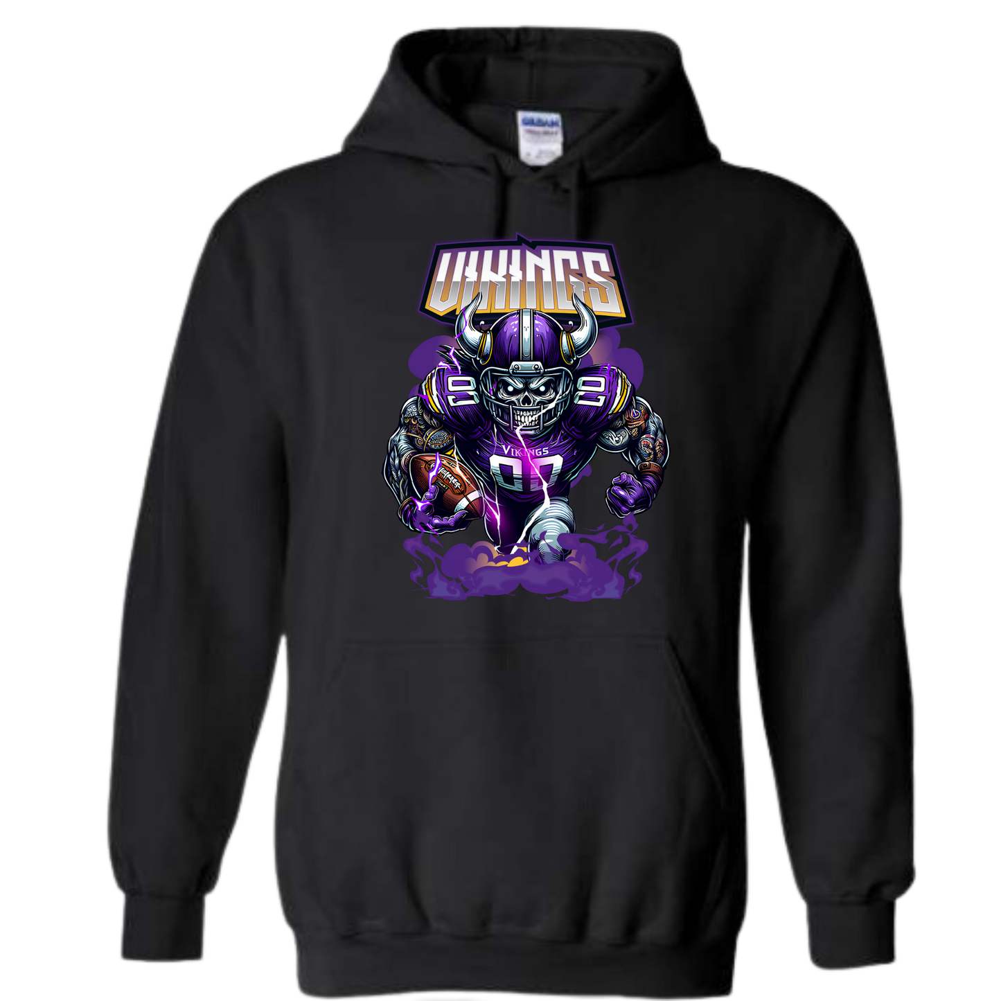 Skeleton Vikings Hooded Sweatshirt