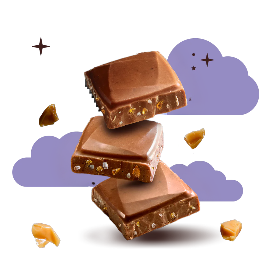 Vegan Oat Milk Chocolate Bar: Caramel & Sea Salt, Dairy-Free