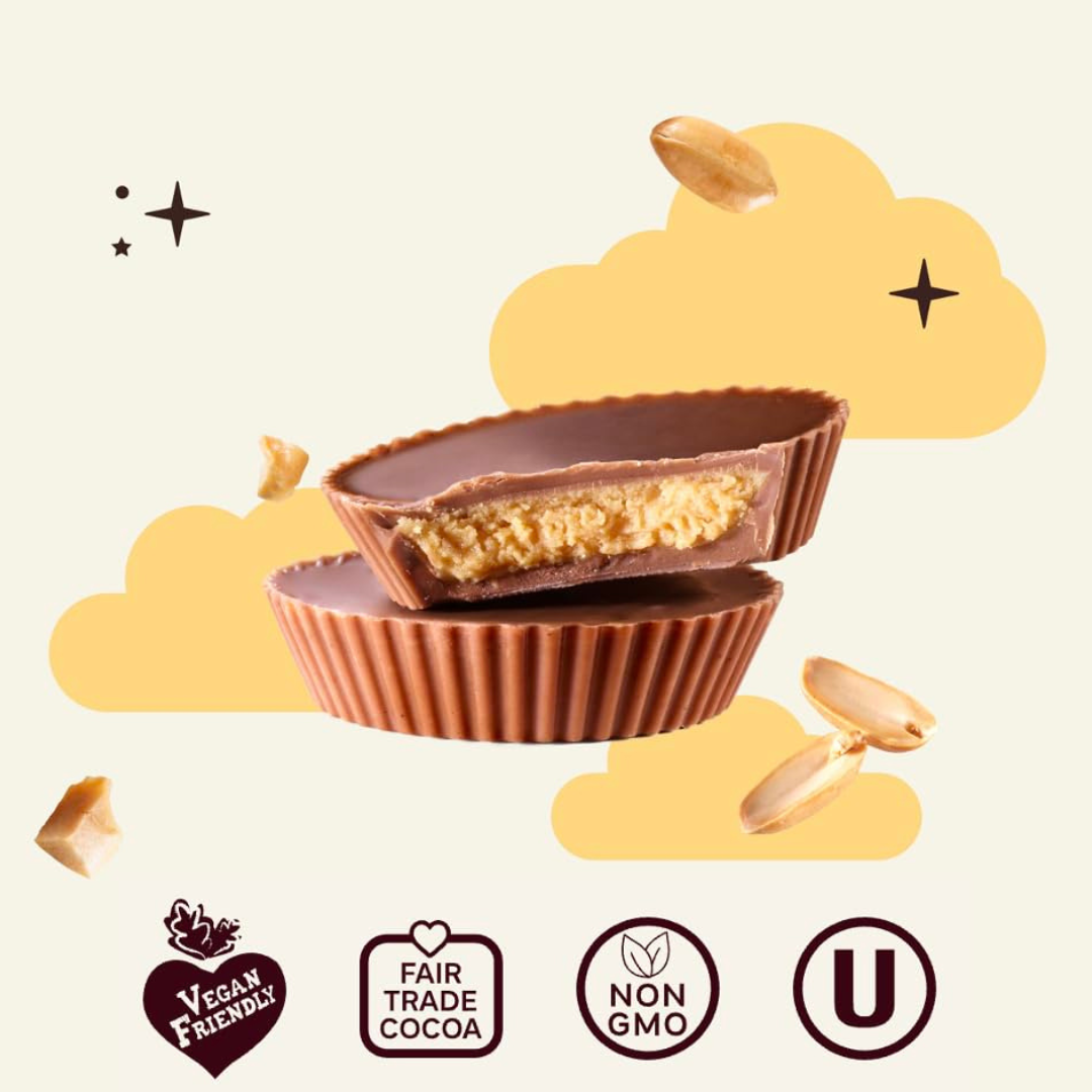 Vegan Oat Milk Chocolate Bar - Peanut Butter Cups, Kosher