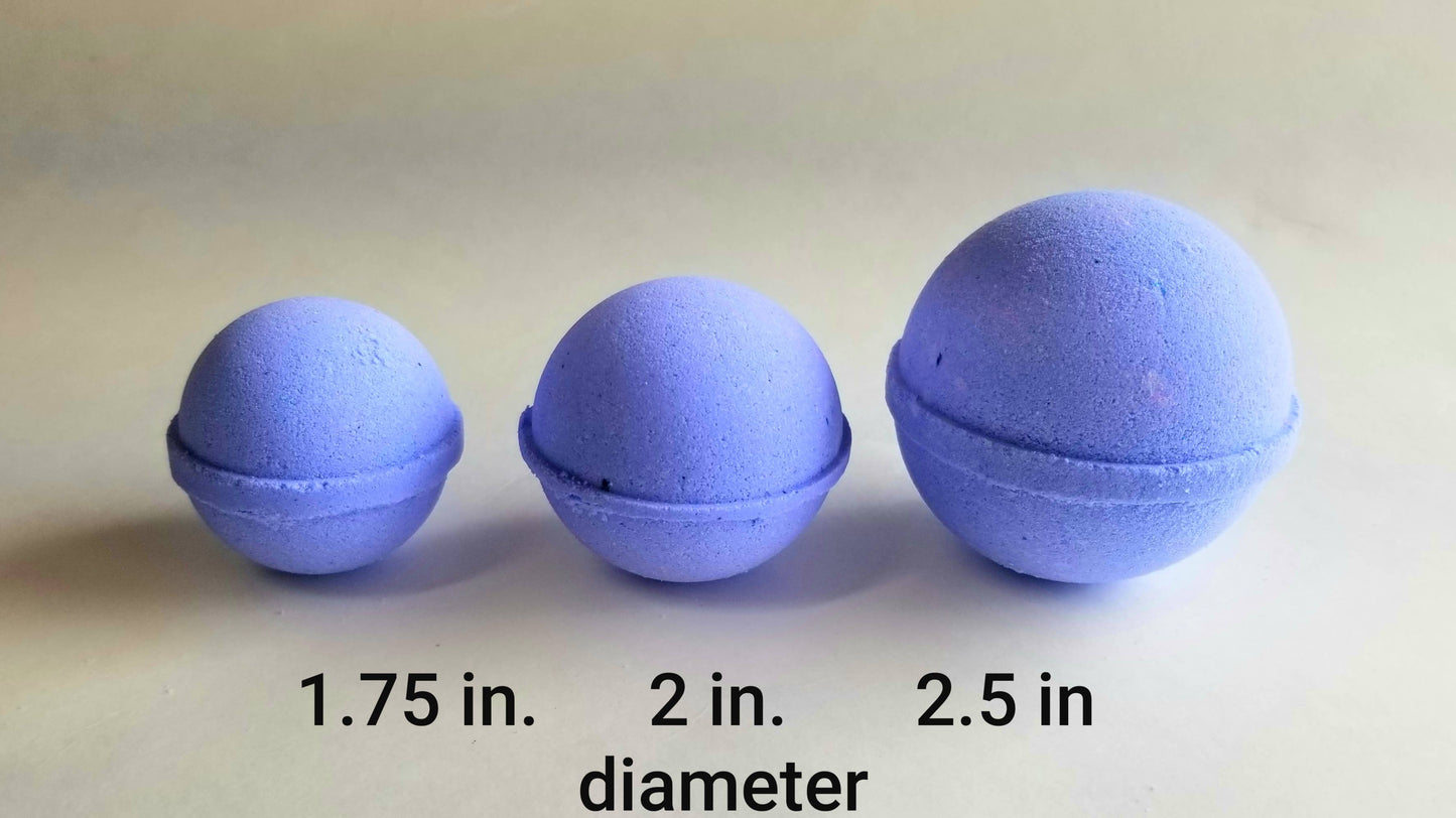 Bath Bombs, large, 2.5 in. diameter