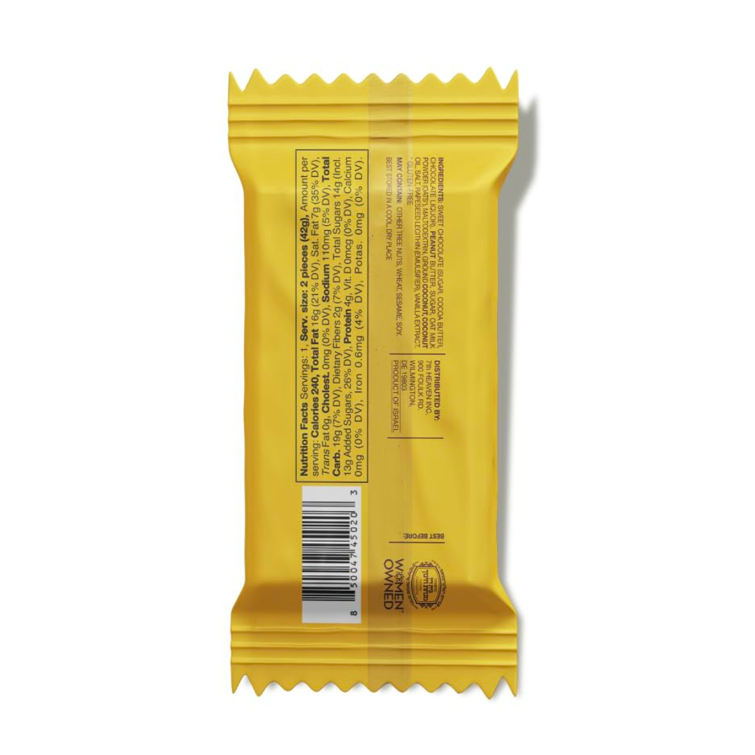 Vegan Oat Milk Chocolate Bar - Peanut Butter Cups, Kosher