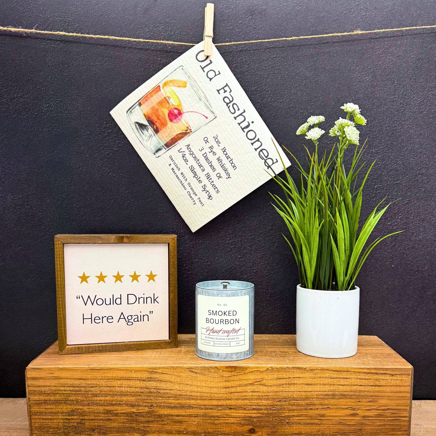 Smoked Bourbon Everyday Handcrafted Candles - Home Decor
