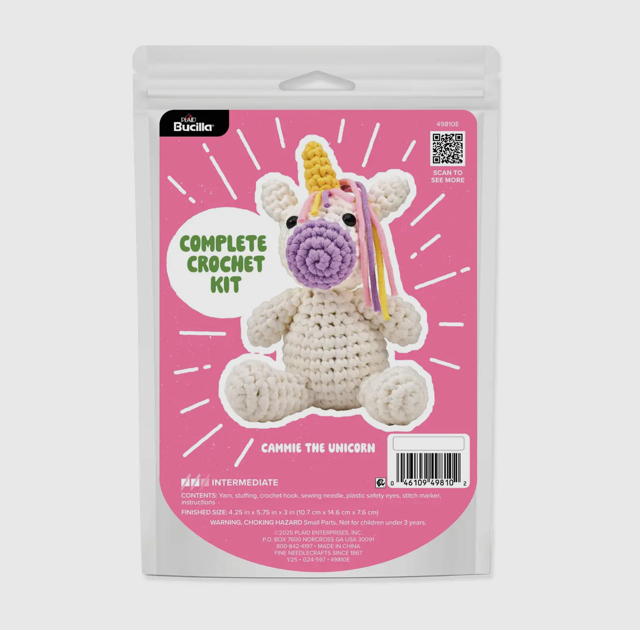 Crochet Kit, Cammie The Unicorn