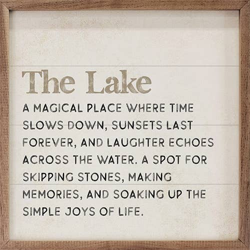 The Lake Definition, 4x4"