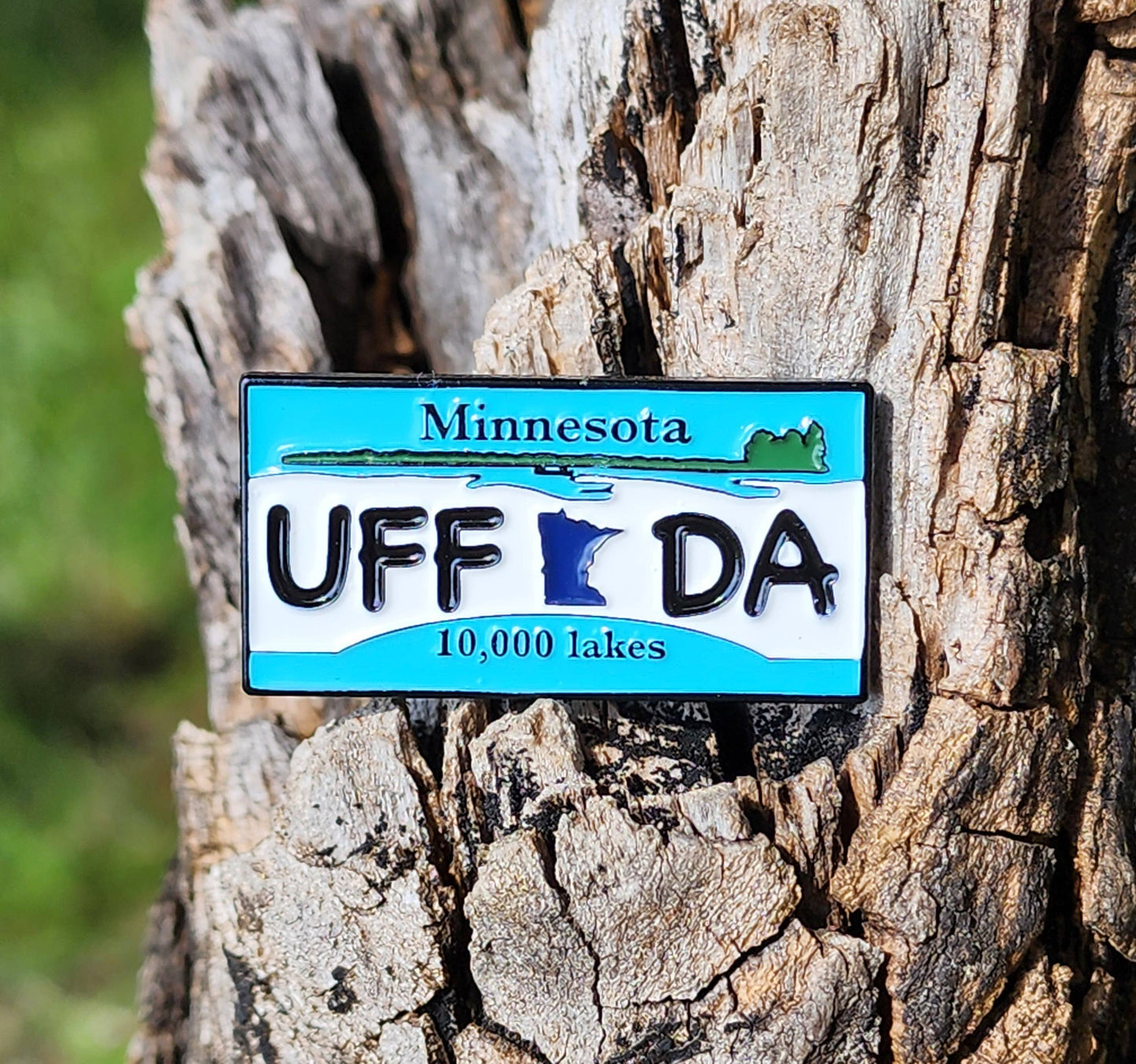 MN UFF DA license plates soft enamel pin
