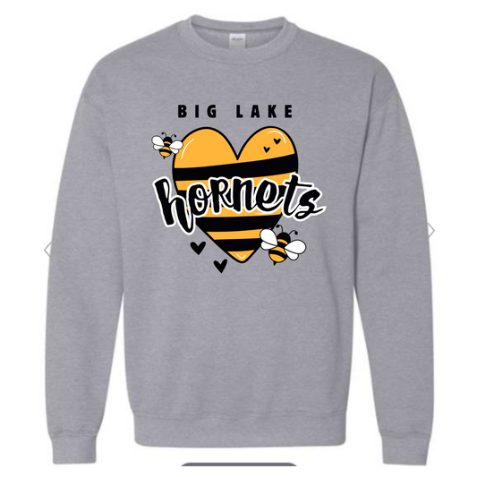 Curcha Big Lake Adult Bee Crewneck