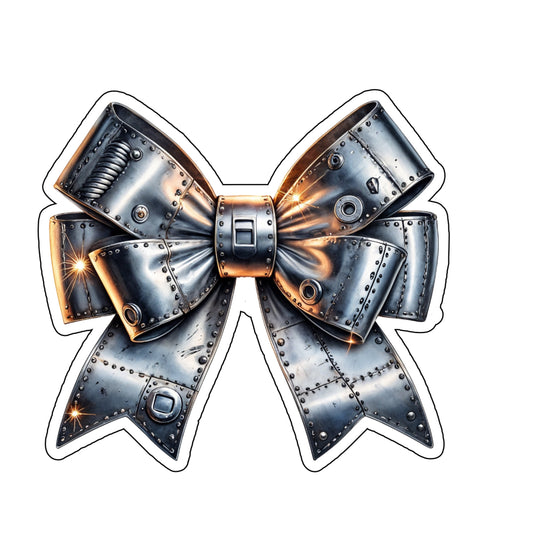 Metal Bow Sticker, Amber Czech