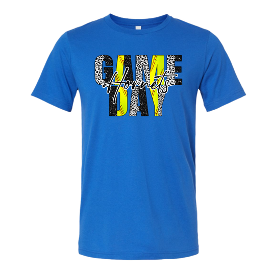 Softball Game Day Leopard Tee
