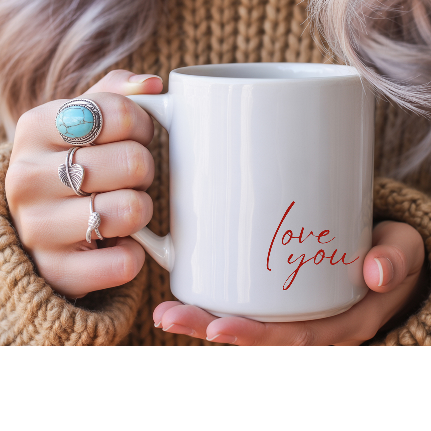 Valentine's Day Love You Script | Drinkware