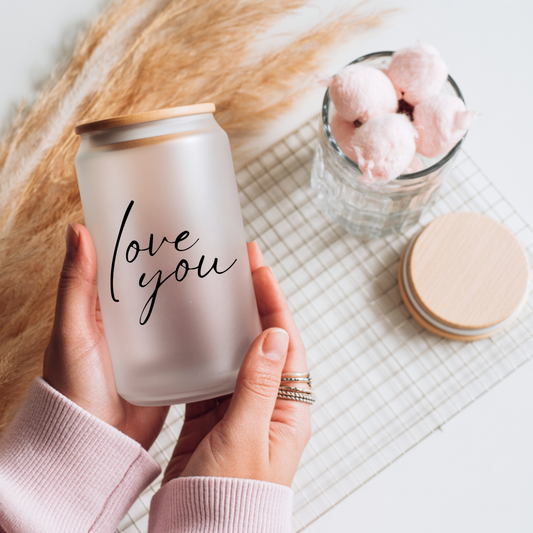 Valentine's Day Love You Script | Drinkware