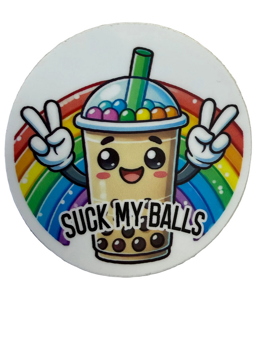 Stickers, Funny, Suck My Balls