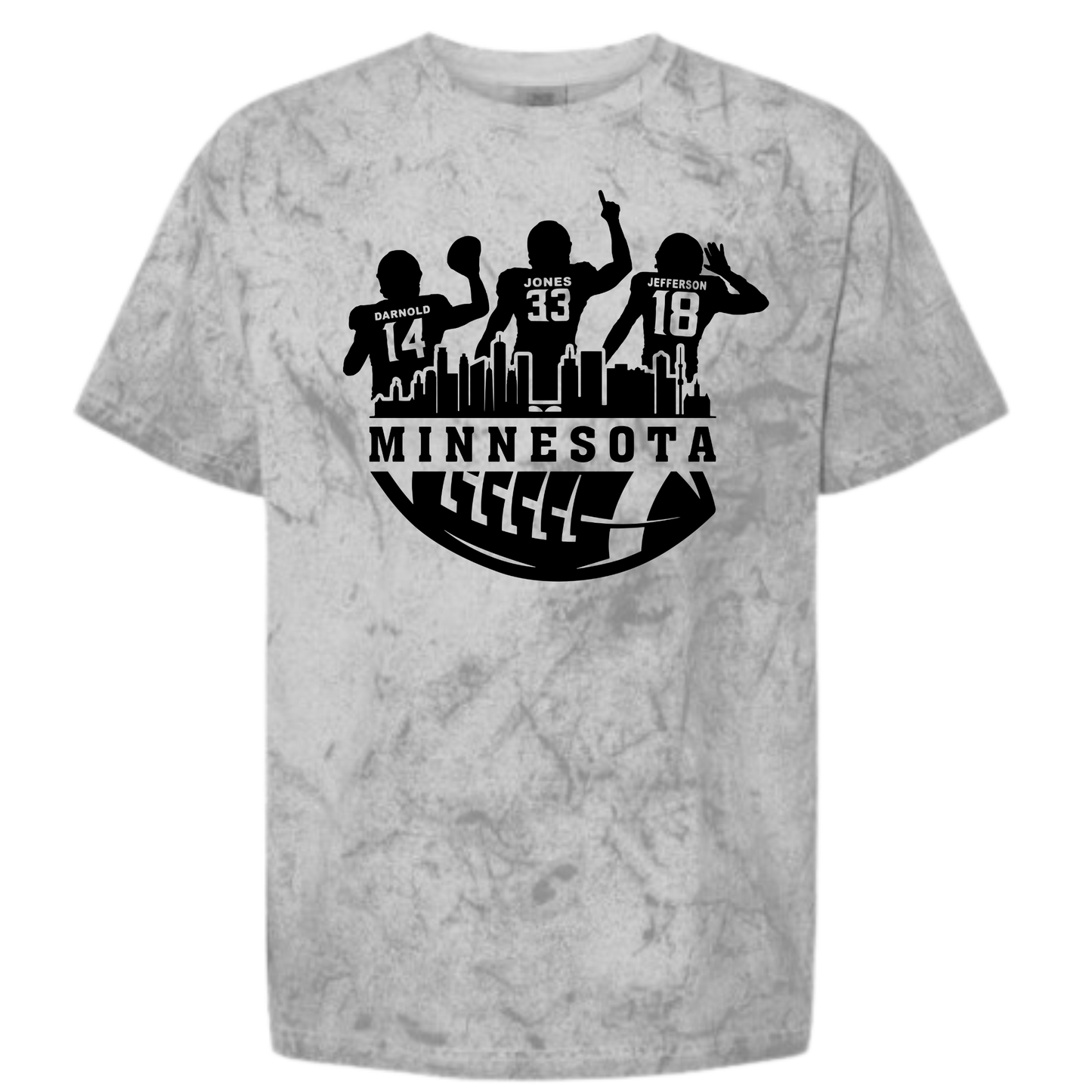 Minnesota Football Player Skyline Unisex Tee