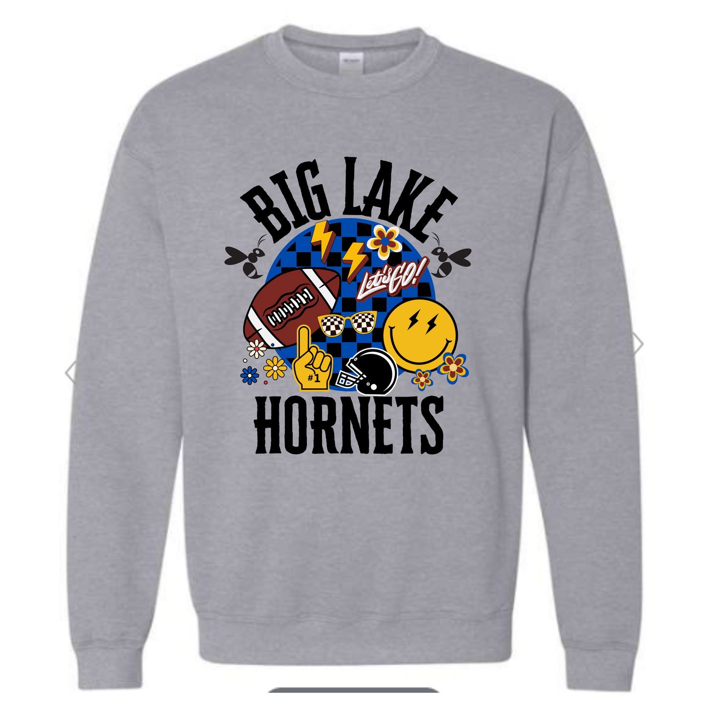 Curcha Big Lake Adult Retro Crewneck