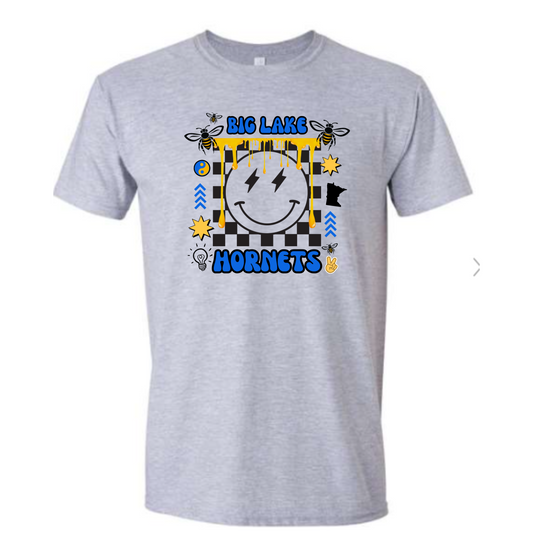 Curcha Big Lake Adult Smiley Tee