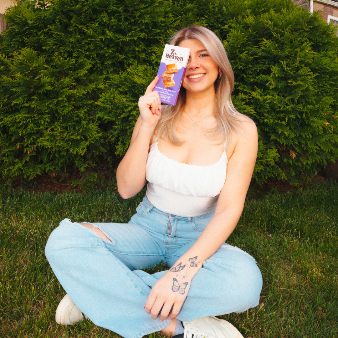 Vegan Oat Milk Chocolate Bar: Caramel & Sea Salt, Dairy-Free