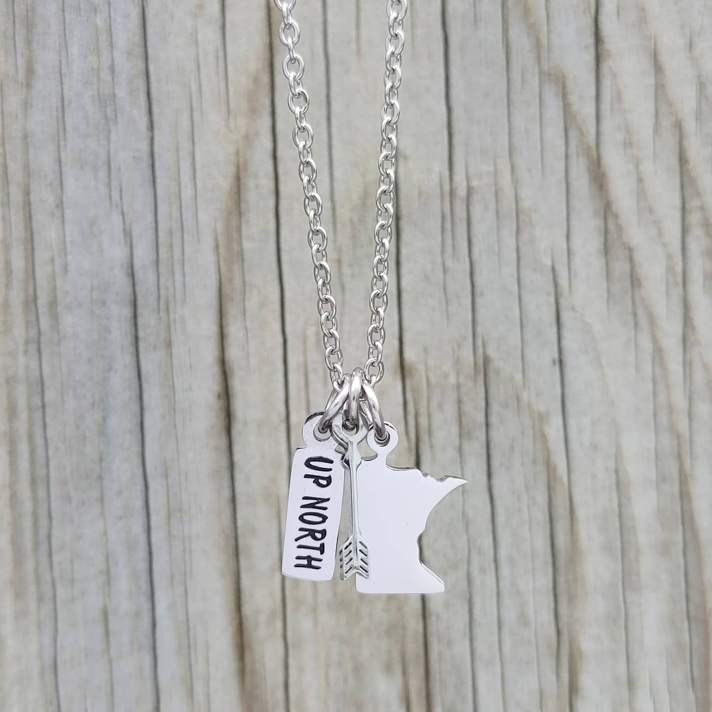 Minnesota Up North  charm necklace