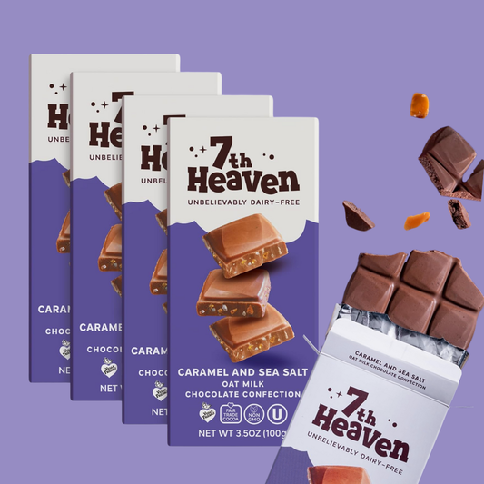 Vegan Oat Milk Chocolate Bar: Caramel & Sea Salt, Dairy-Free