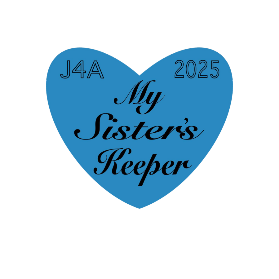 Sister's Keeper Blue Heart Sticker, Amber Czech